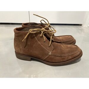 ASTON GREY COLLECTION Rhodes Mens Brown Suede Lace Up Chukka Boots Size 11